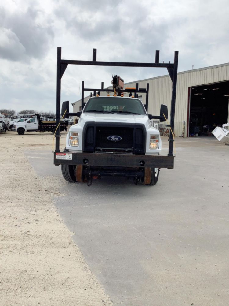 2017 Ford F750 4x2 Palfinger PK10000 Hi-Rail Section Truck