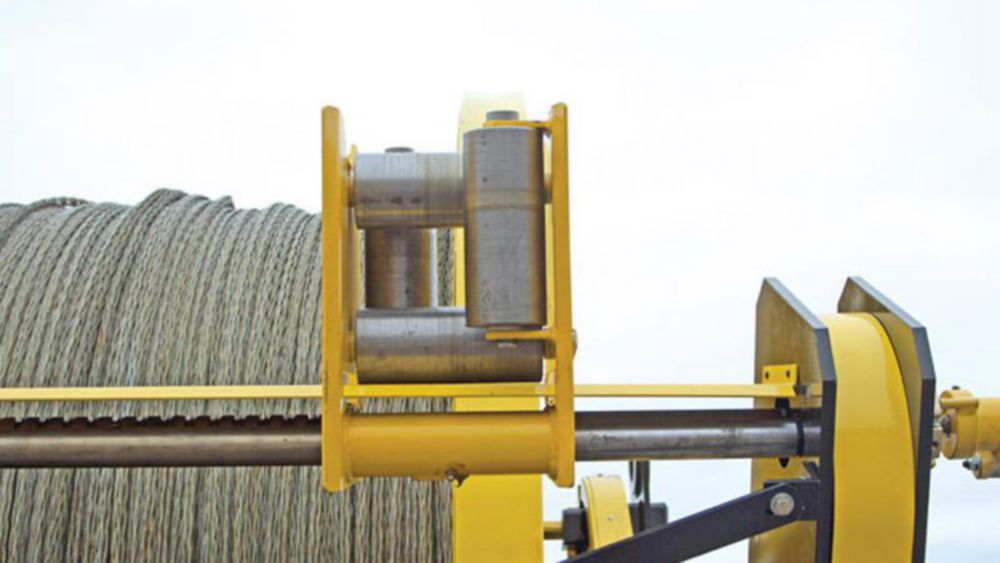 25,000 ft of 5/8 in (16 mm) Steel Rope on Reel