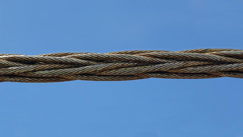 25,000 ft of 5/8 in (16 mm) Steel Rope on Reel