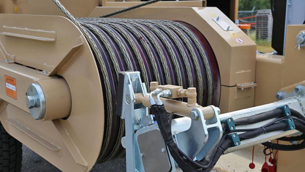 25,000 ft of 5/8 in (16 mm) Steel Rope on Reel