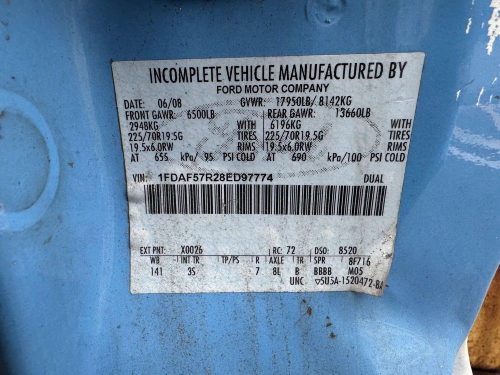 2008 Ford F-550 4x4 Terex Bucket Truck