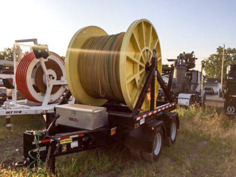 22,000 ft of 0.71 in (18 mm) Synthetic Rope on Reel