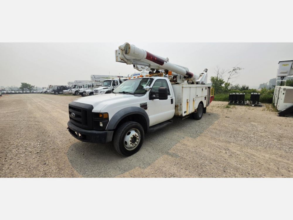 2008 Ford F-550 4x2 ALTEC L-37MR Material Handler Bucket Truck