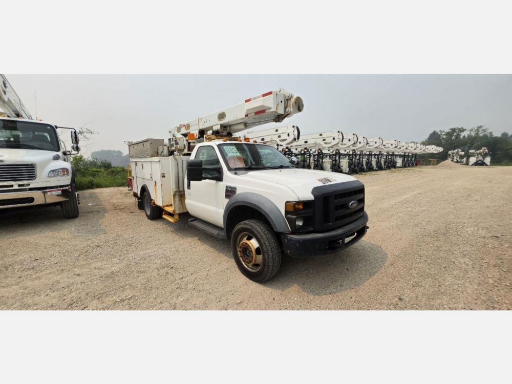 2008 Ford F-550 4x2 ALTEC L-37MR Material Handler Bucket Truck