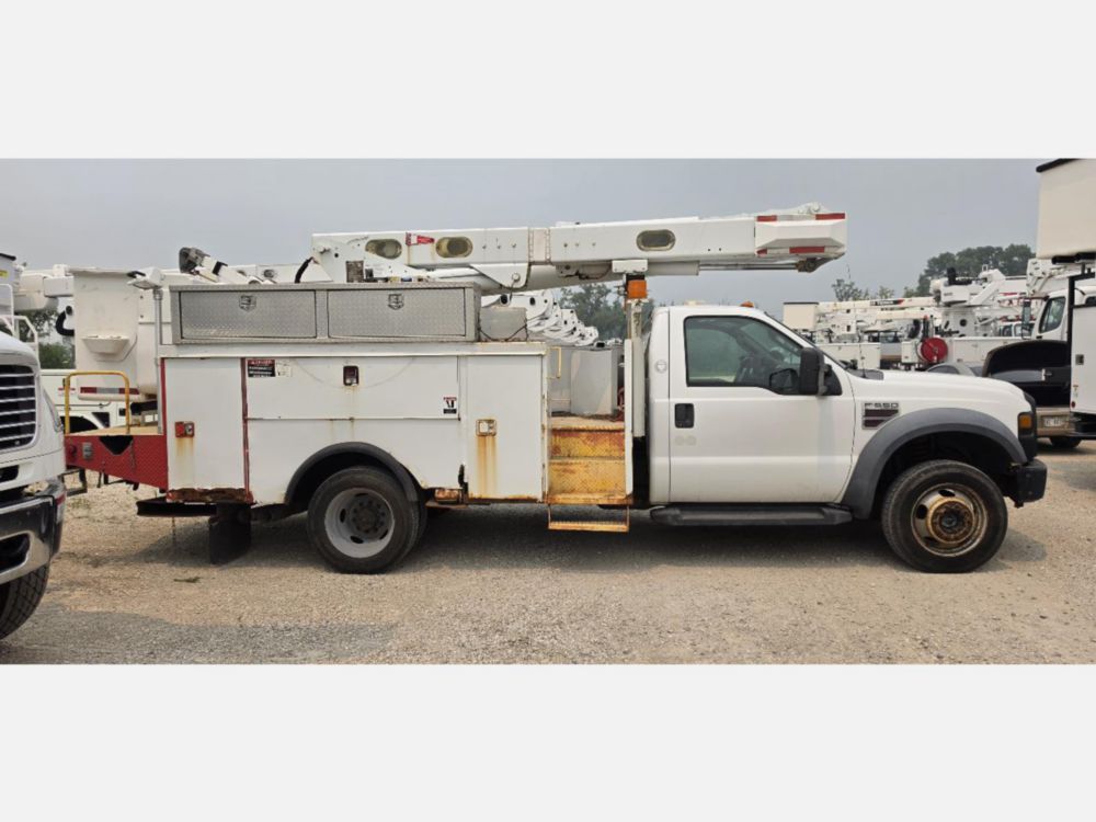 2008 Ford F-550 4x2 ALTEC L-37MR Material Handler Bucket Truck