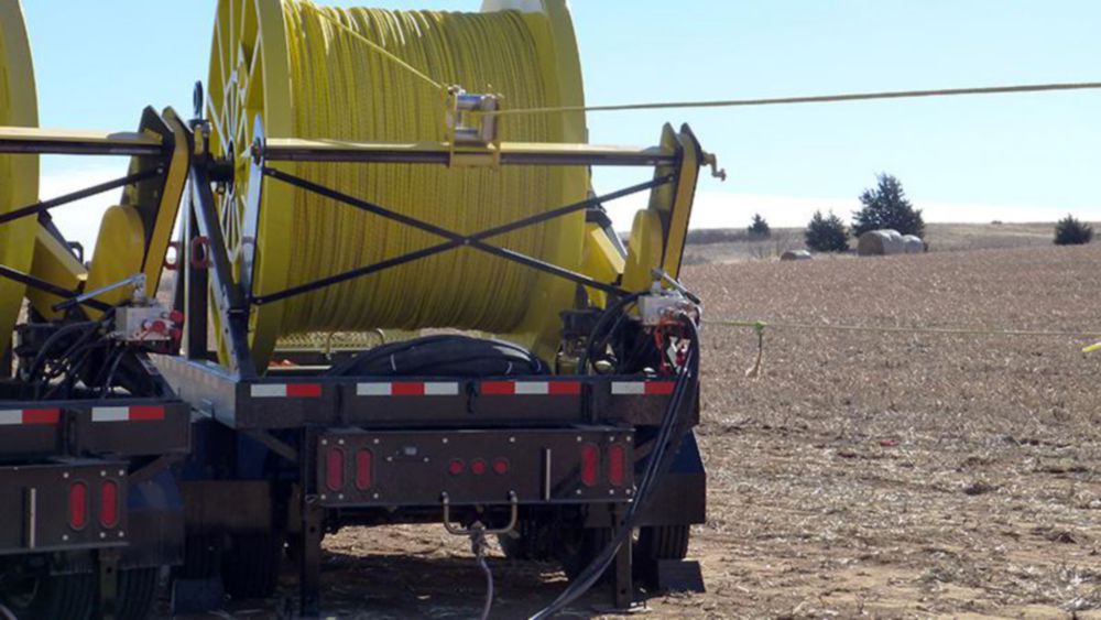 25,000 ft. of 0.58 in (15 mm) Synthetic Rope on Reel