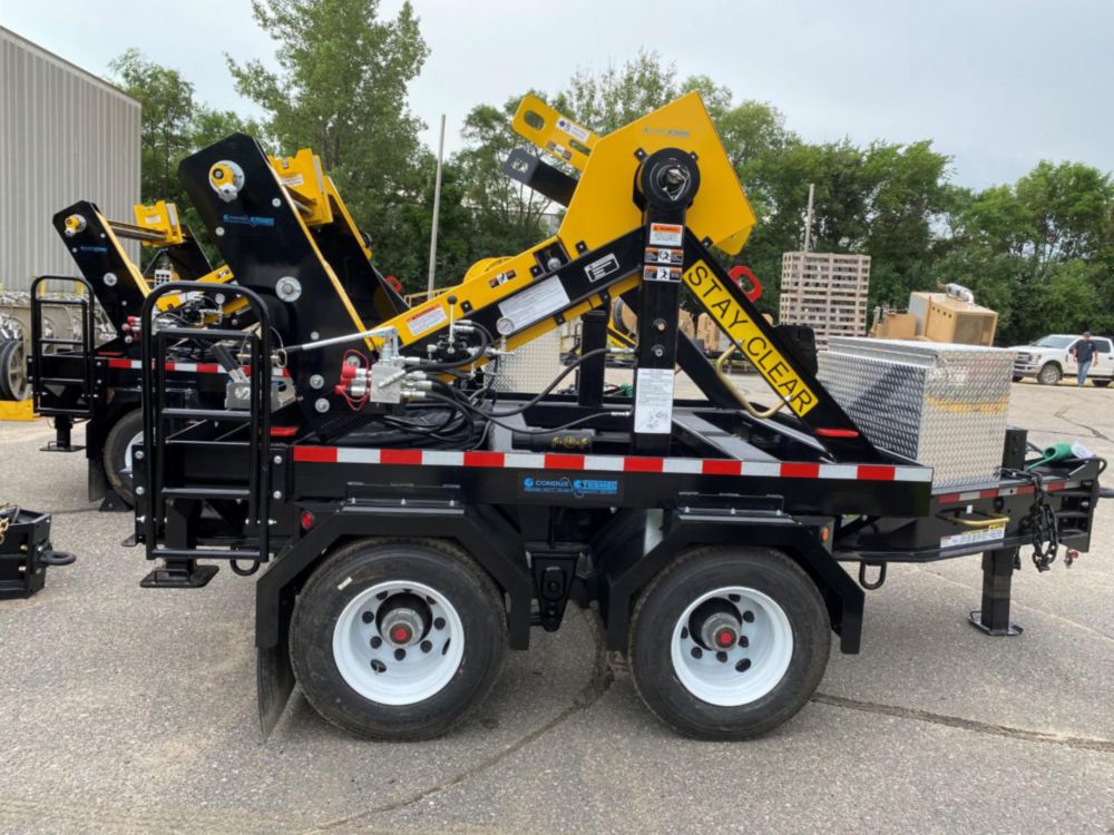 75 in Diameter x 46 in Width Trailer Mounted Reel Winder