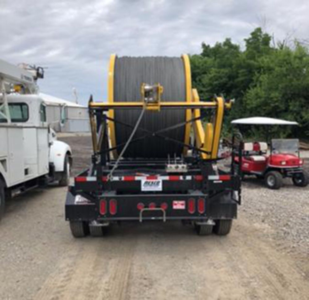 90 in Diameter x 45 in Width Trailer Mounted Reel Winder