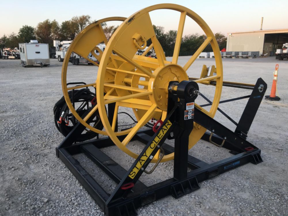 90 in Diameter x 45 in Width Skid Mounted Reel Winder