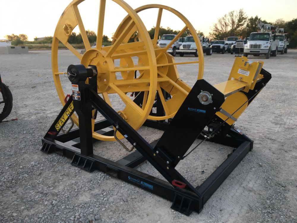 90 in Diameter x 45 in Width Skid Mounted Reel Winder