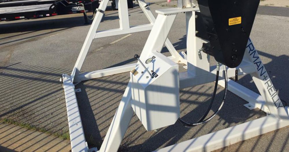 20,000 lbs 108 in Diameter x 83 in Width Manual Brake Stationary Reel Stand