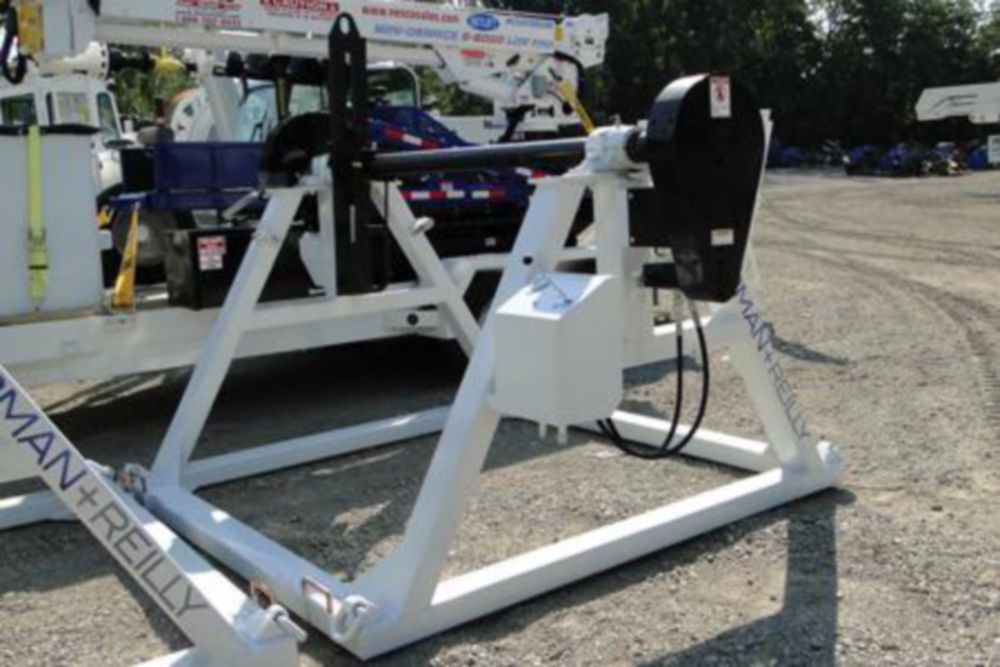 24,000 lbs 96 in Diameter x 67 in Width Manual Brake Stationary Reel Stand