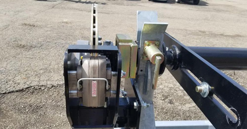 20,000 lbs 108 in Diameter x 67 in Width Hydraulic Brake Stationary Reel Stand