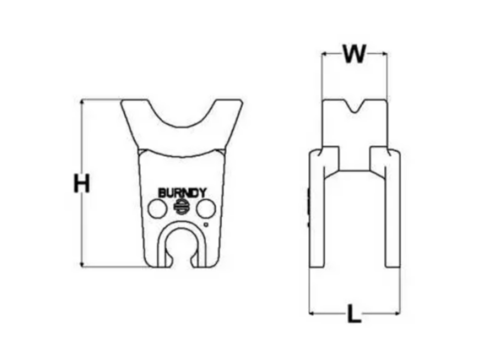 Burndy Stainless Steel W Die, Index C