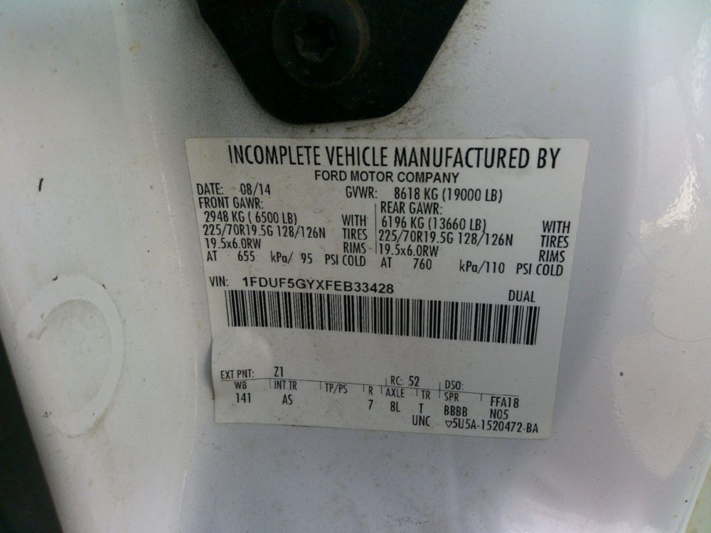 2015 Ford F-550 4x2 Terex LT-40 Bucket Truck