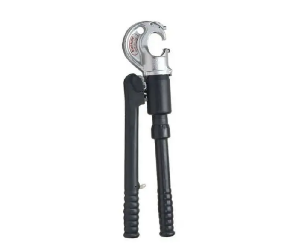 Burndy 12-Ton Hydraulic C-Head Crimper, U Dies