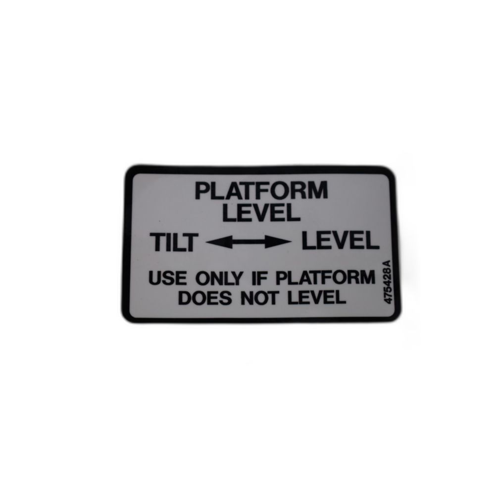 DECAL UPPER LEVEL CONTROL