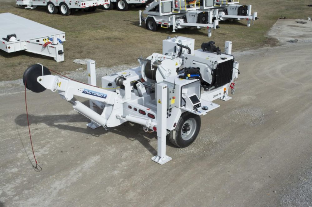 7,500 lbs Underground Puller Air Compressor