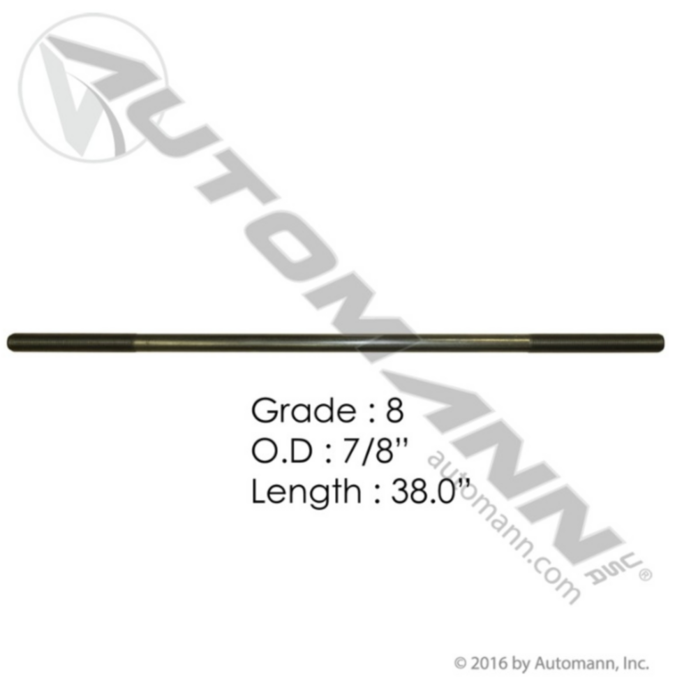 Automann 7/8in X 38in GR8 Threaded Rod