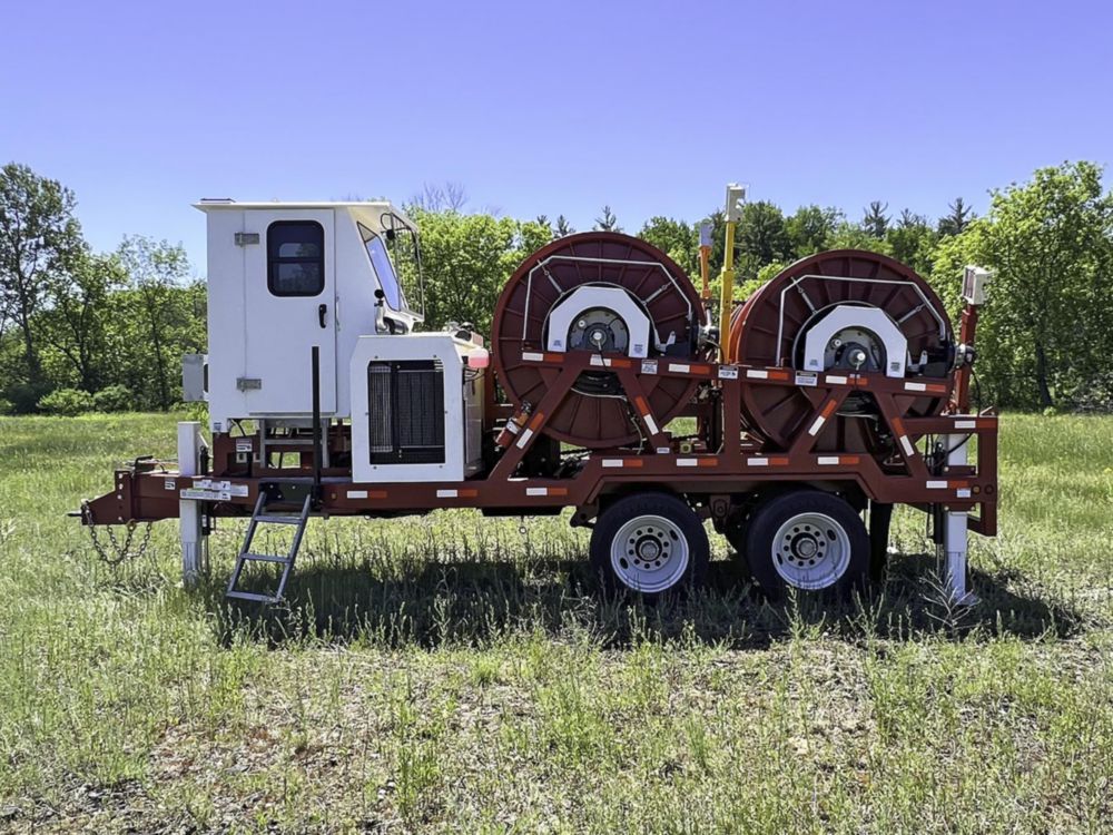 4,000 lbs 23,000 ft of 5/8" rope Four Drum Puller