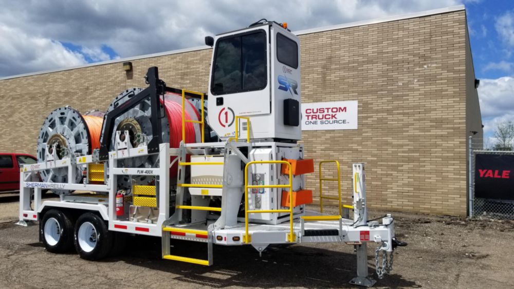 4,000 lbs 22,000 ft of 7/16" rope Four Drum Puller