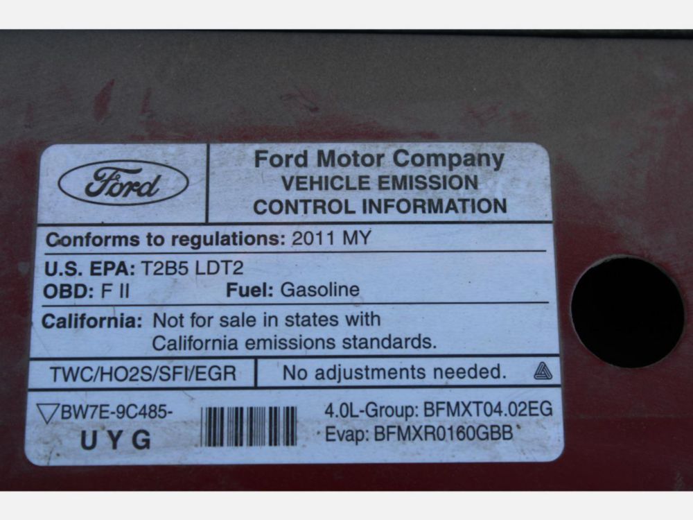2011 Ford Ranger Extended Cab Pickup Truck