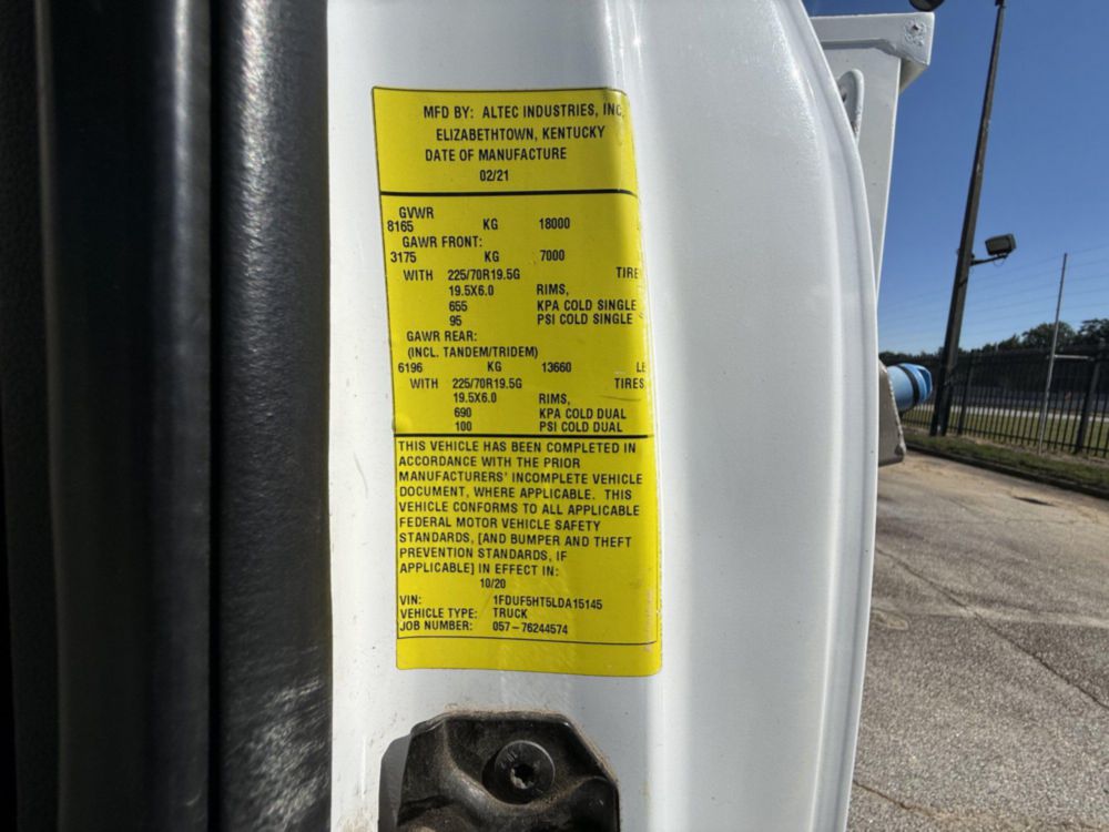 2020 Ford F-550 AT40G Bucket Truck