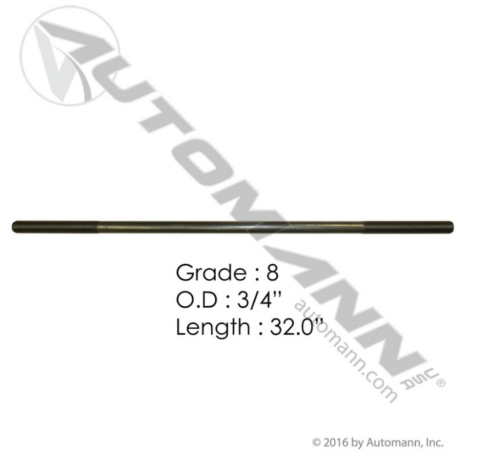Automann 3/4in X 32in GR8 Threaded Rod