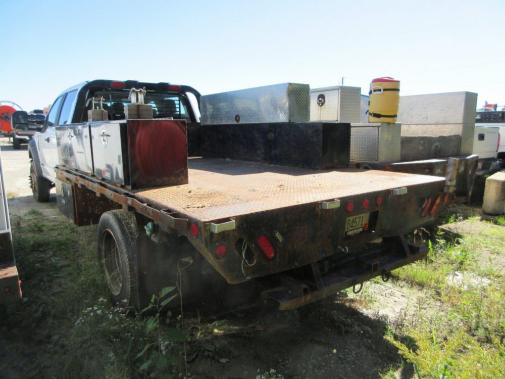 2019 Ford F-550 Diesel 4x4 Crew Cab Flatbed Truck
