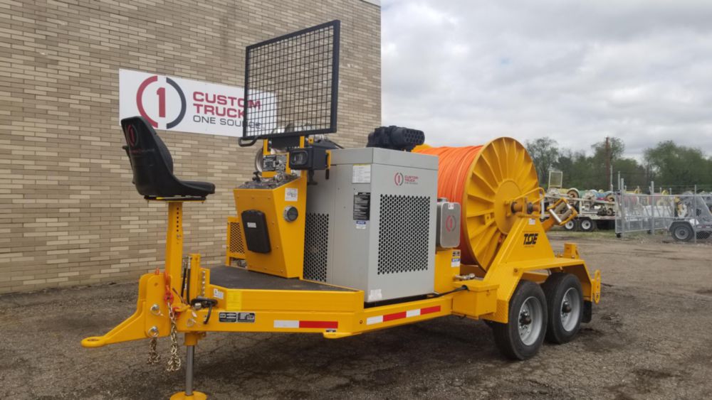 6,000 lbs 15,000 ft of 3/4 in rope Single Drum Puller