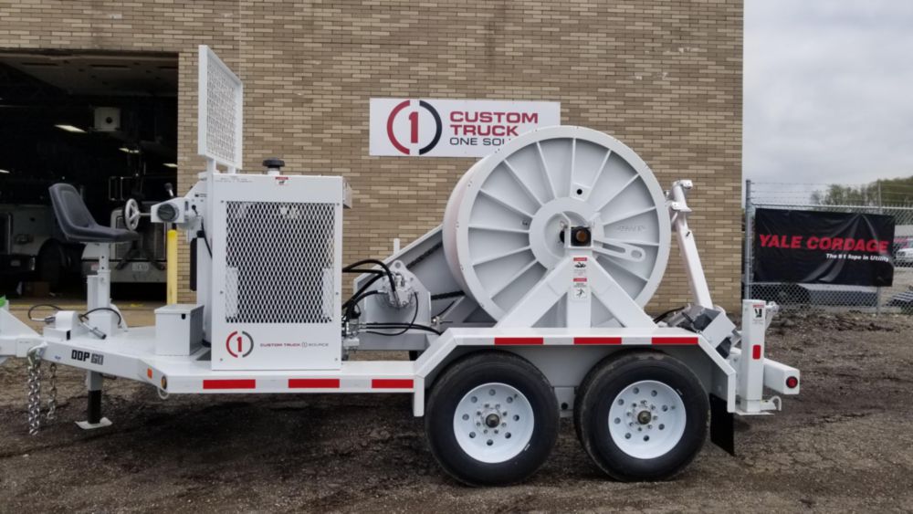 6,000 lbs 15,000 ft of 3/4 in rope Single Drum Puller