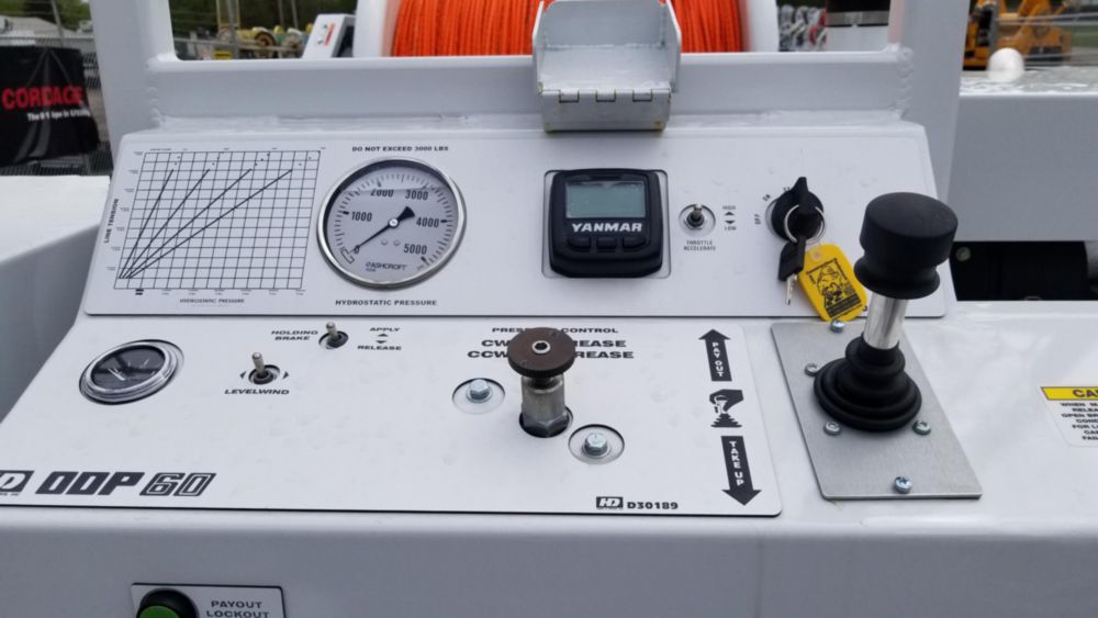 6,000 lbs 15,000 ft of 3/4 in rope Single Drum Puller
