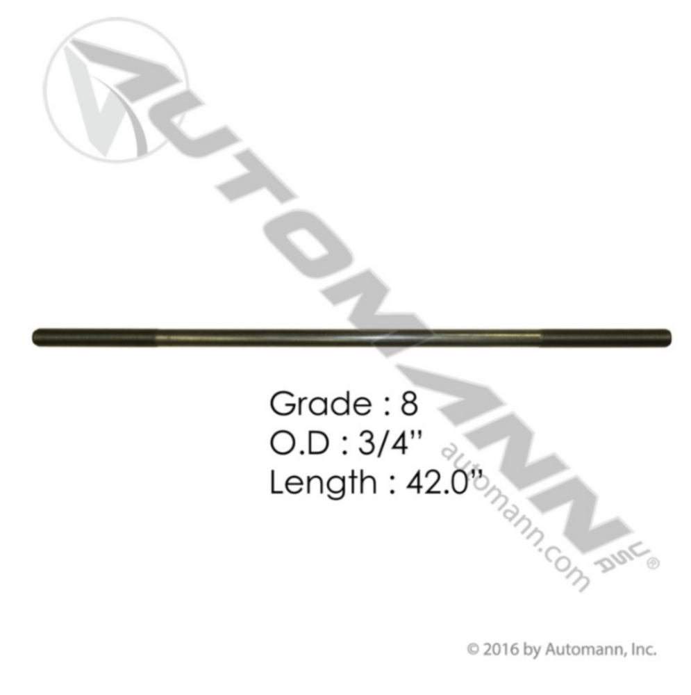 Automann 3/4in X 42in GR8 Threaded Rod