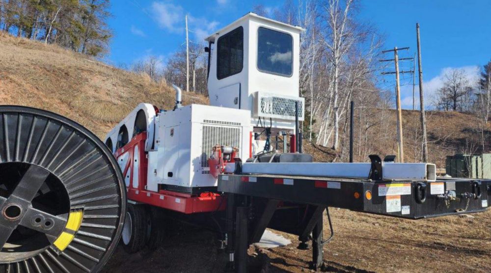 6,000 lbs 25,000 ft of 7/16” rope Three Drum Puller