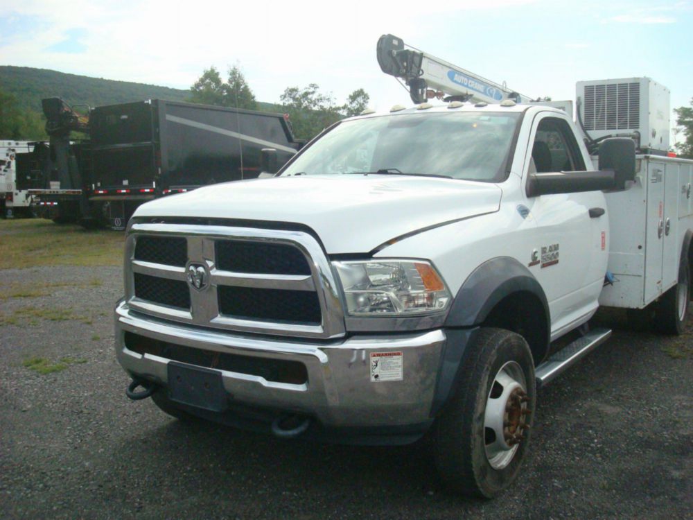 2018 Dodge Ram 5500 4x4 Auto Crane HC-7 Service Truck