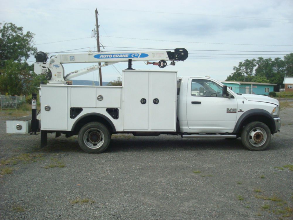 2018 Dodge Ram 5500 4x4 Auto Crane HC-7 Service Truck