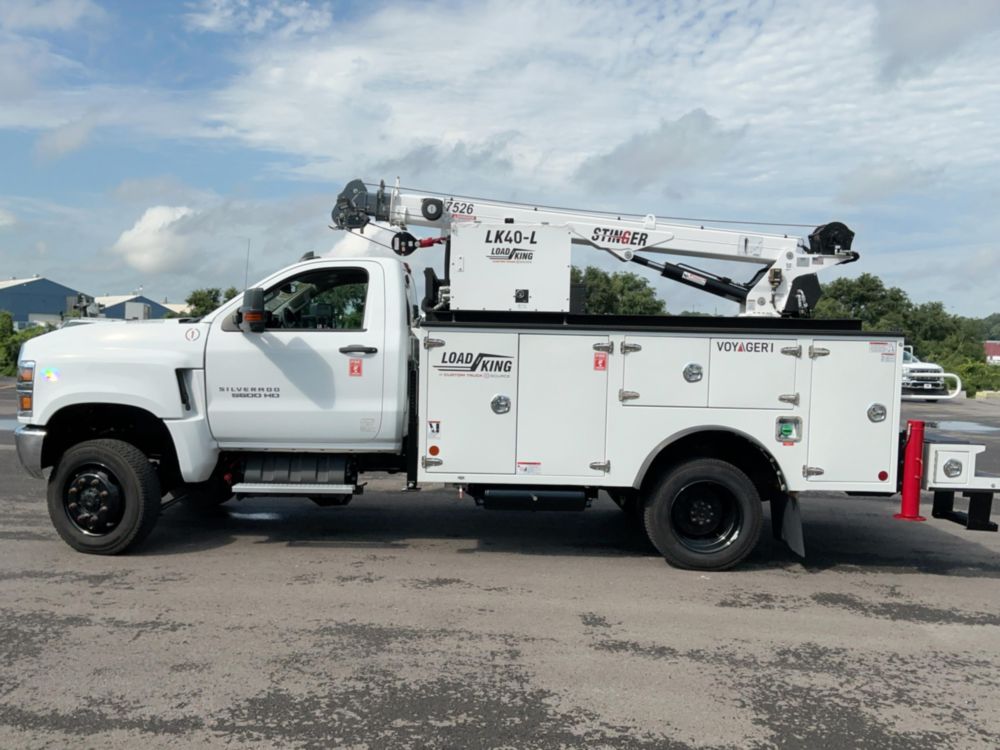 2023 Chevrolet 5500 4x4 Load King Voyager 1 Service Truck w/ Stinger 7526 Crane