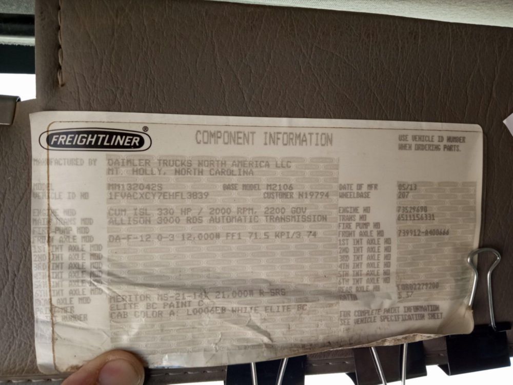 2014 Freightliner M2 4x2 Service Truck