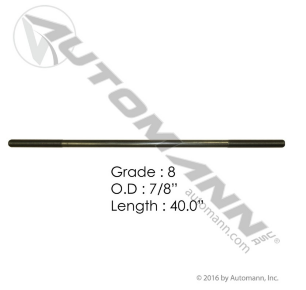 Automann 7/8in X 40in GR8 Threaded Rod