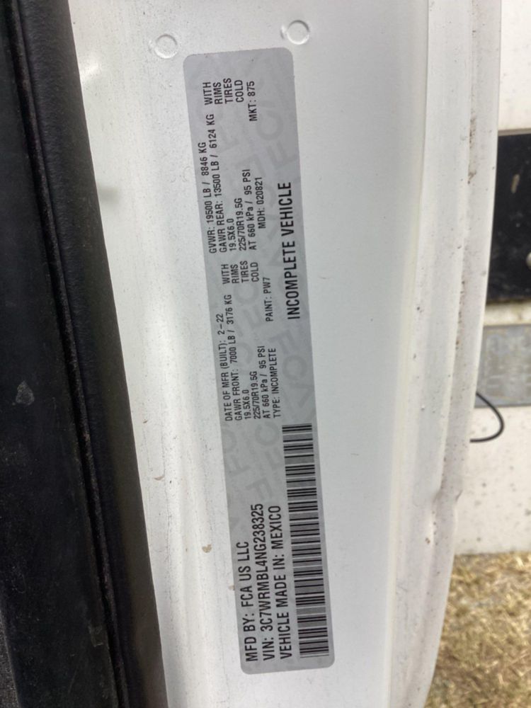 2022 Dodge Ram 4x2 Posi Plus 700-40 Bucket Truck