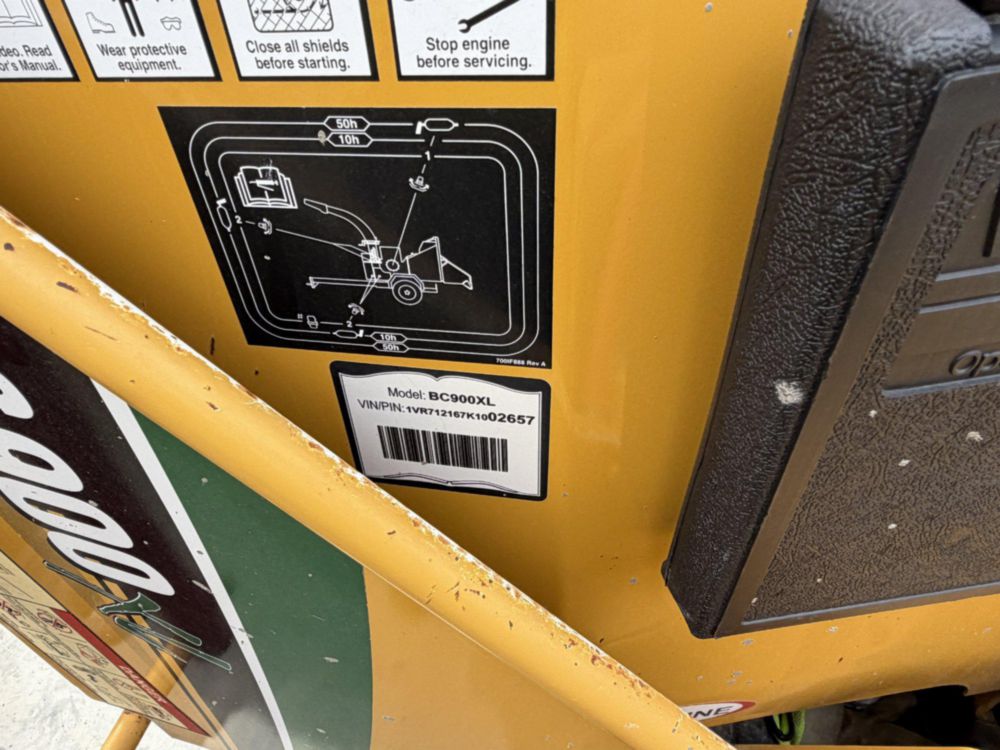 2019 Vermeer BC-900XL Brush Chipper