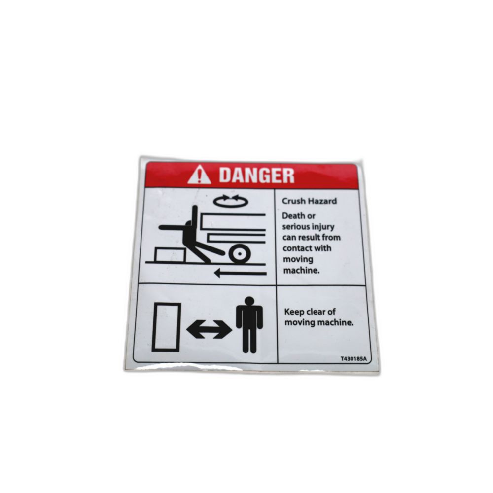 DECAL CRUSH HAZARD