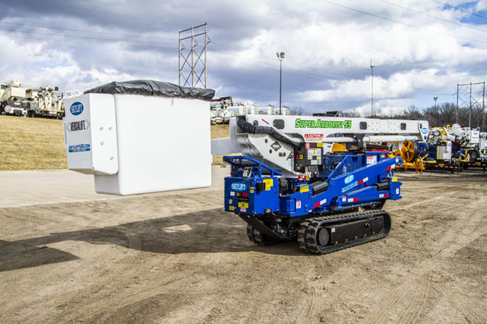 53 ft Track Backyard Bucket Rental - Custom Truck One Source