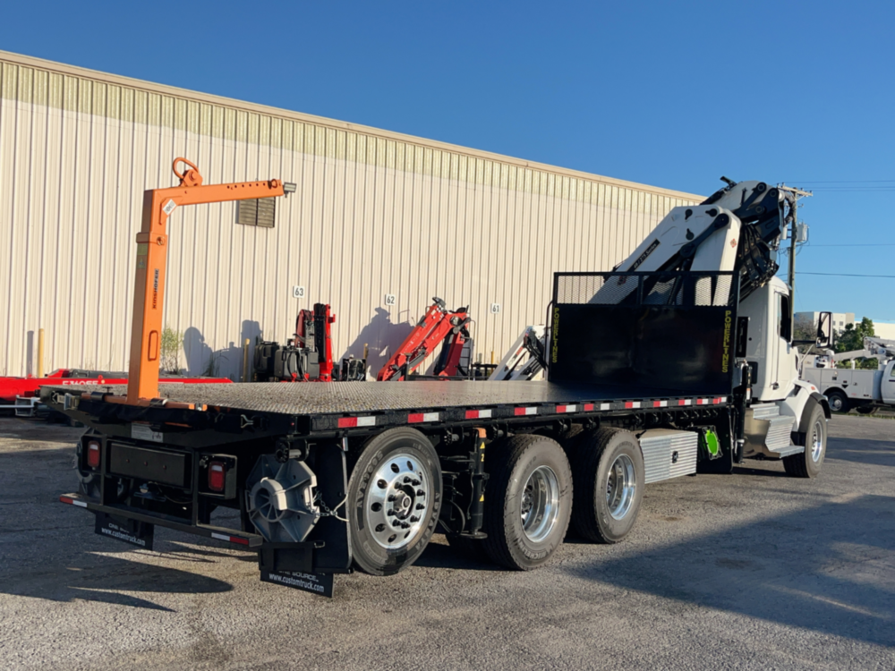 2025 Peterbilt 567 8x4 IMT 40/275 K5 Roofing Knuckleboom Crane Package 