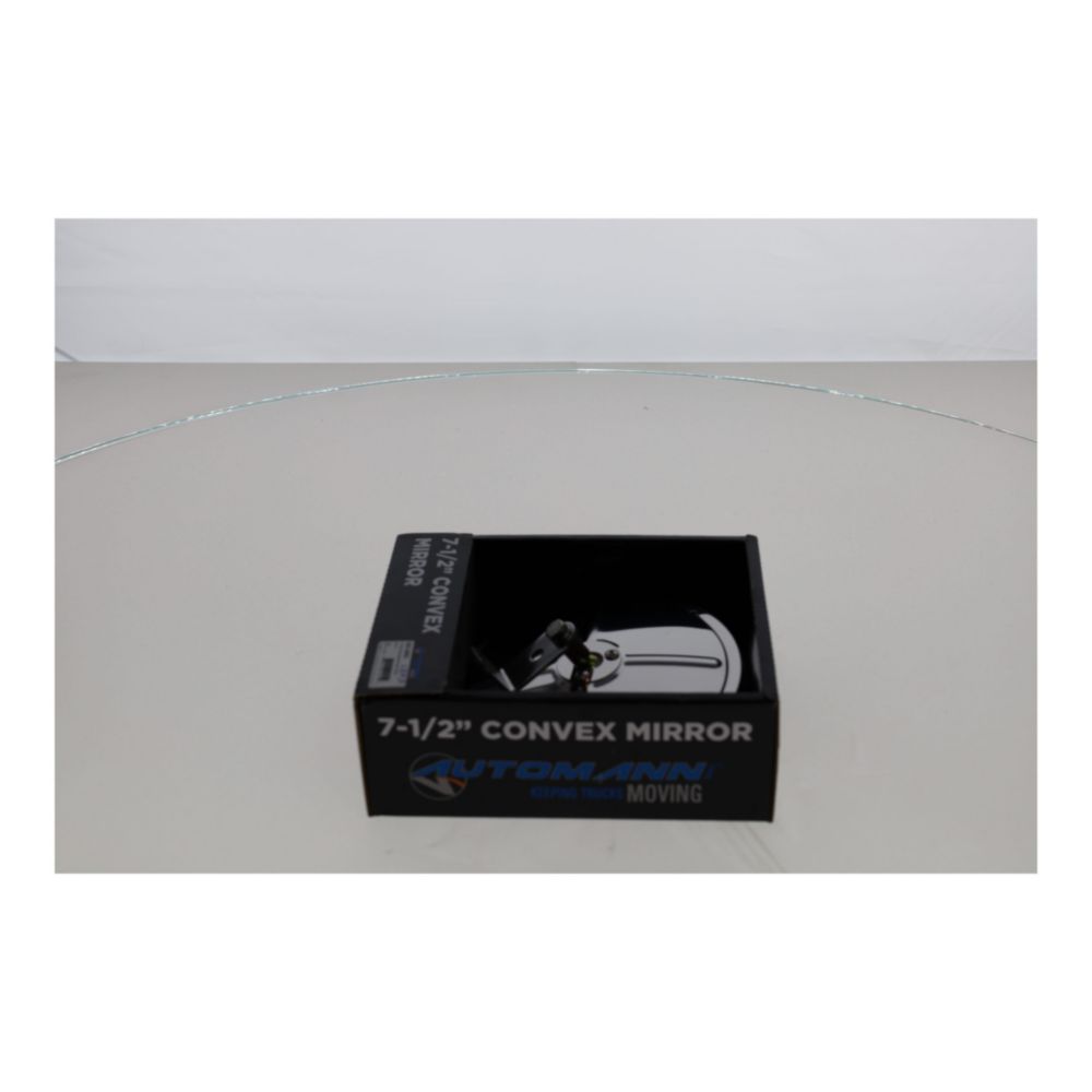 Automann Convex Mirror w/ L Bracket 7.5in S.Steel