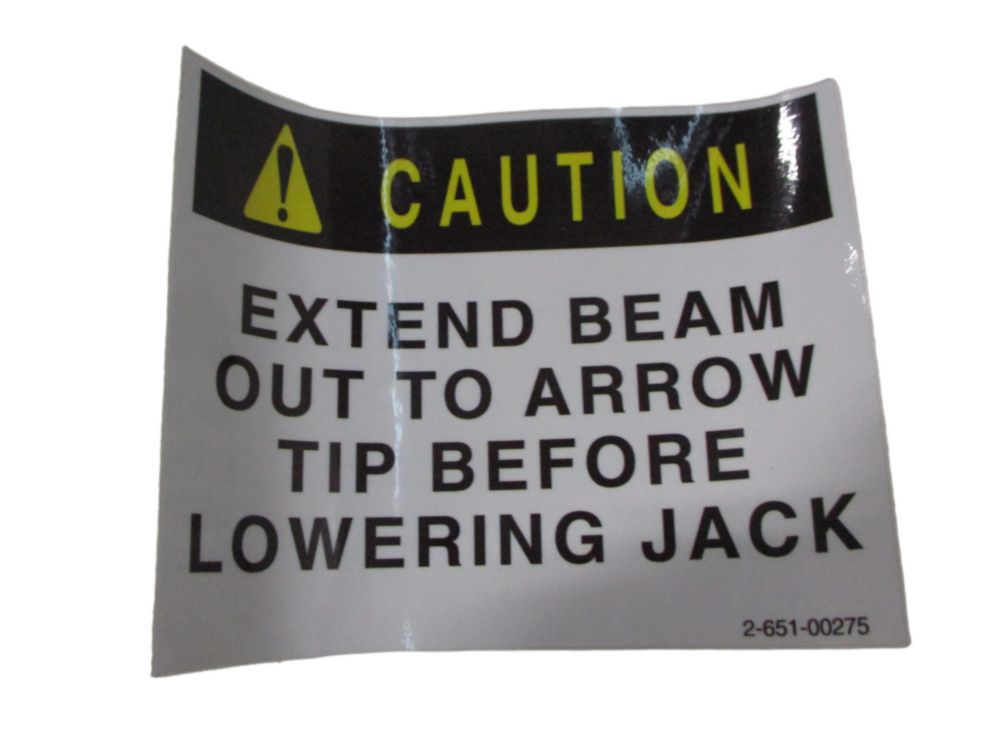 PLAC,CAUTION-O/R BEAM