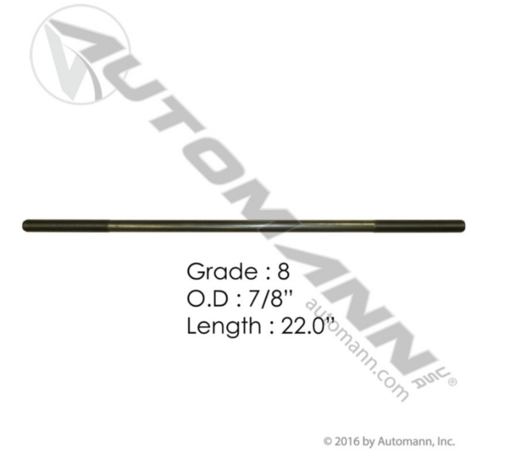 Automann 7/8in X 22in GR8 Threaded Rod