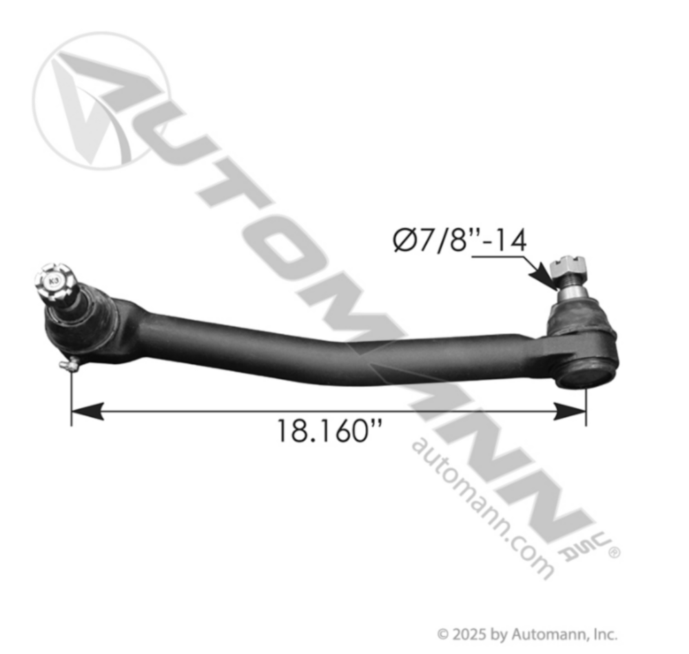 Automann Drag Link 18.000in C to C Freightliner