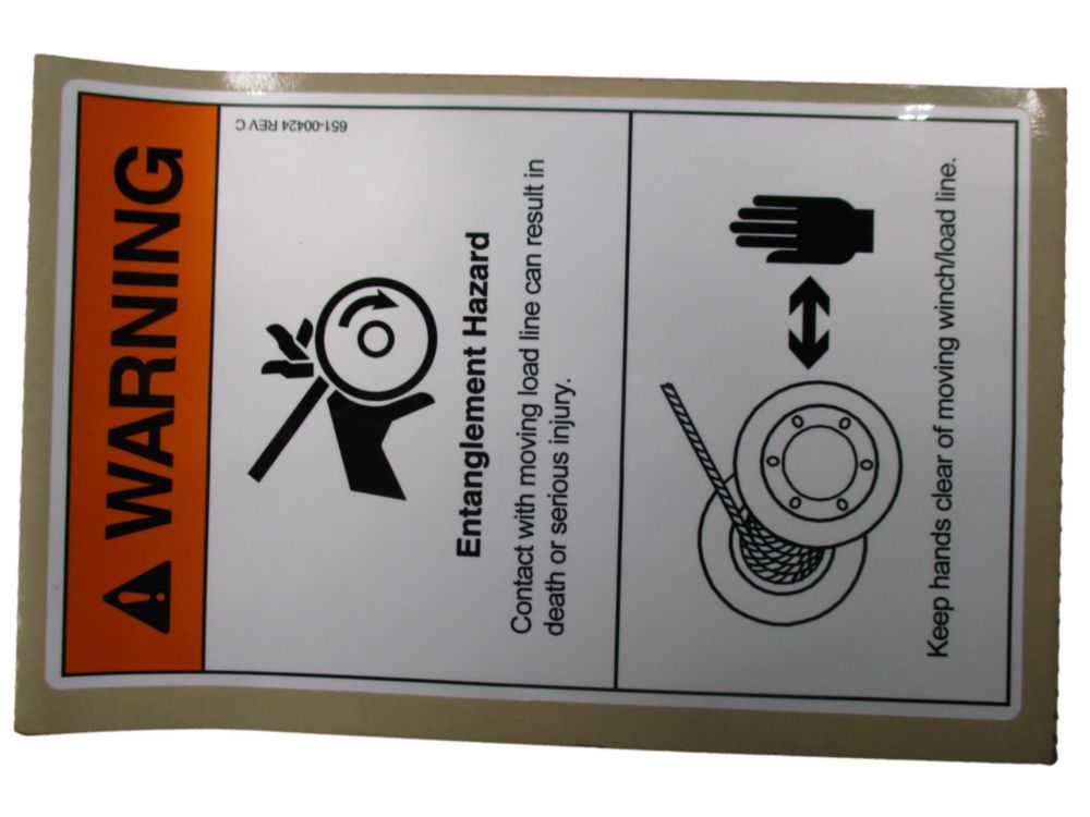 DECAL-LOADLINE CRUSH HAZARD