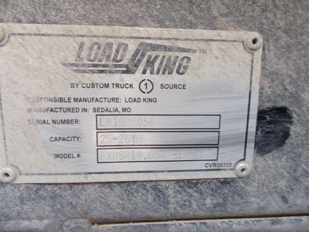 2026 Peterbilt 567 10x4 19' Load King Dump Truck